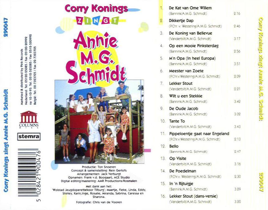 Corry Konings  Zingt Annie M G Schmidt : Back